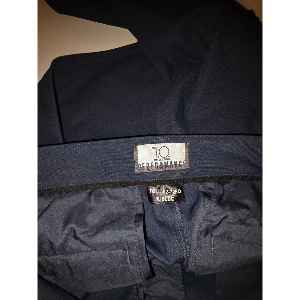 TO Collection Performance Mens Navy Blue Trousers Pants TOLL 02-72FO Size 6 Blue
